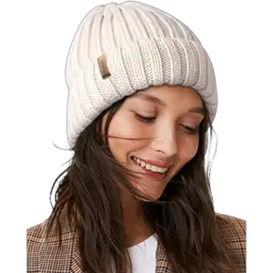 Fleece Lined Cable Knit Beanie 