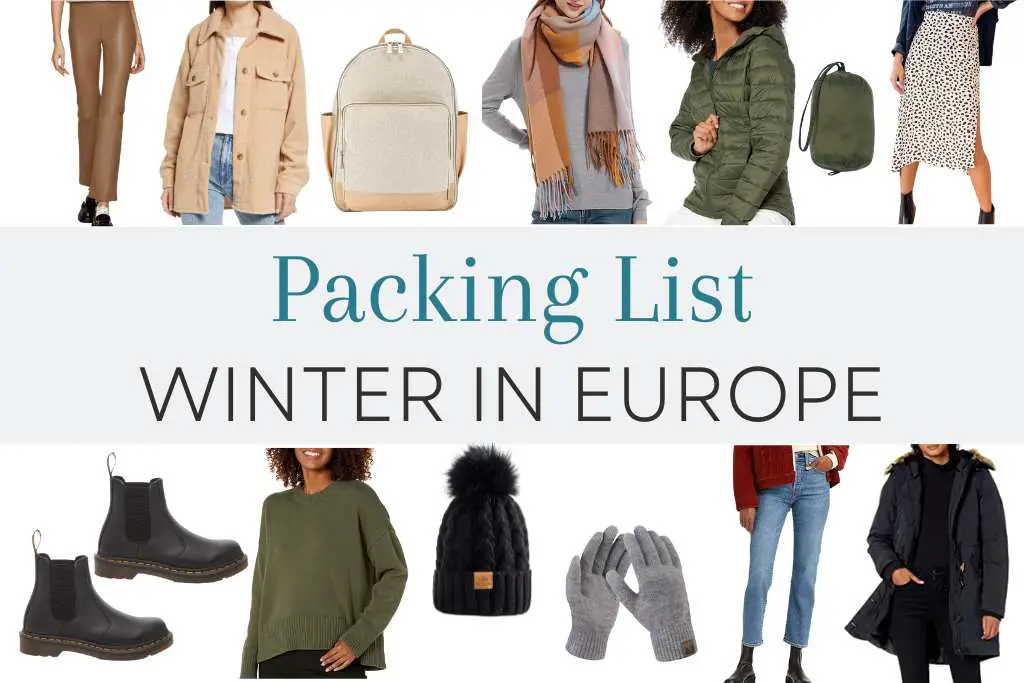 Winter in Europe packing list