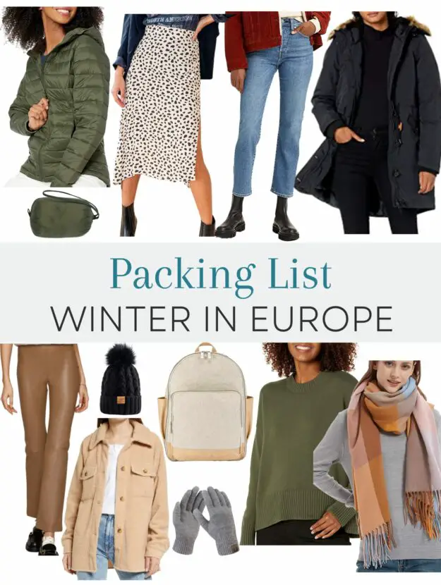 Winter in Europe packing list cover 1