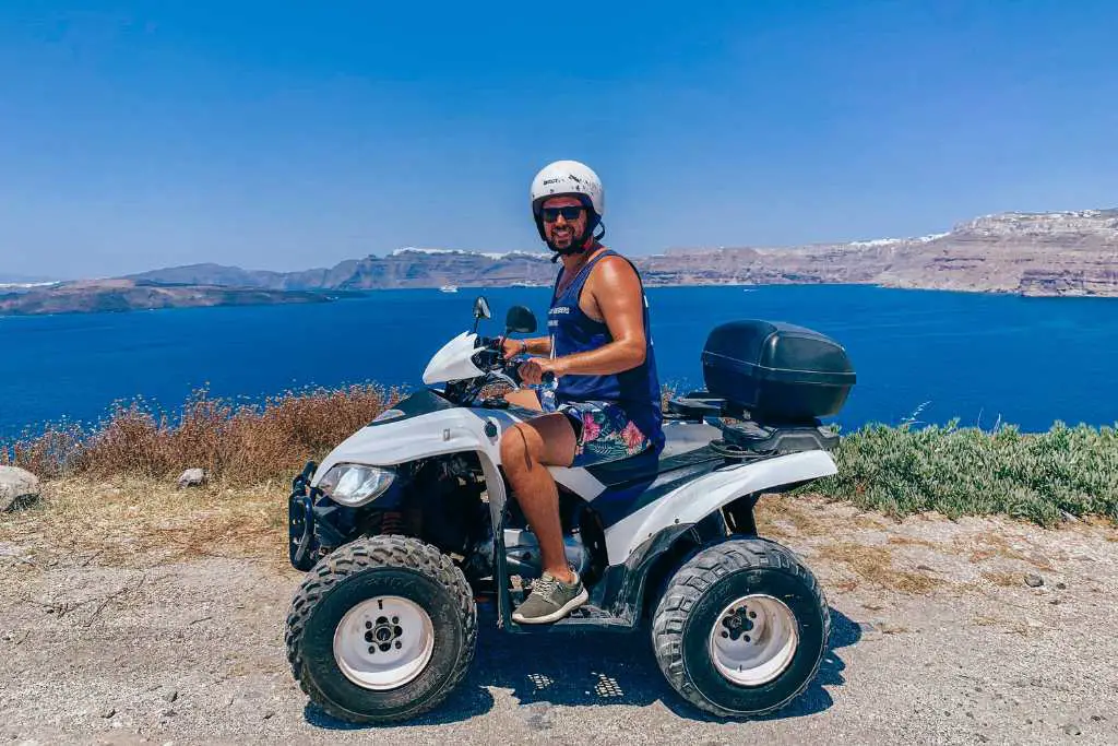 ATV route in Santorini