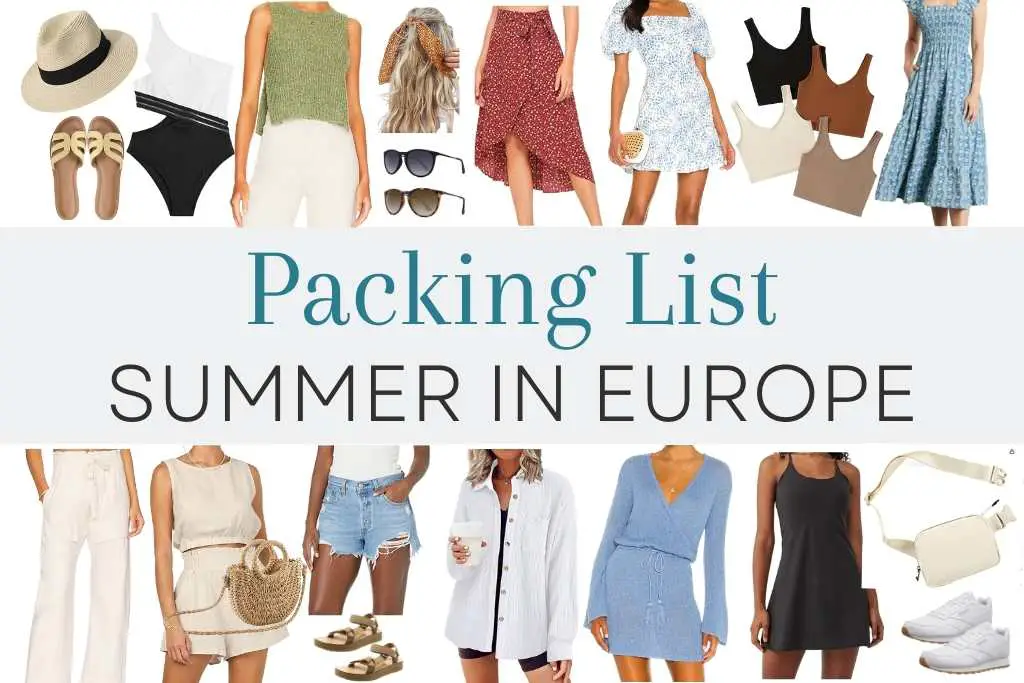 Summer in Europe Complete Packing List