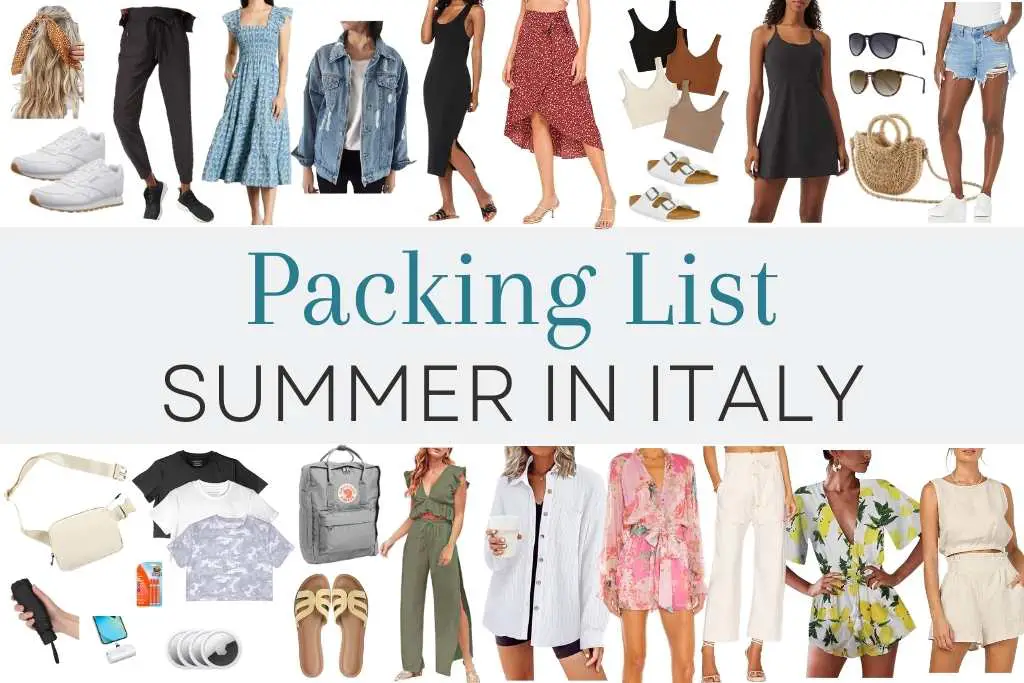 What to pack-for Italy Complete Packing List