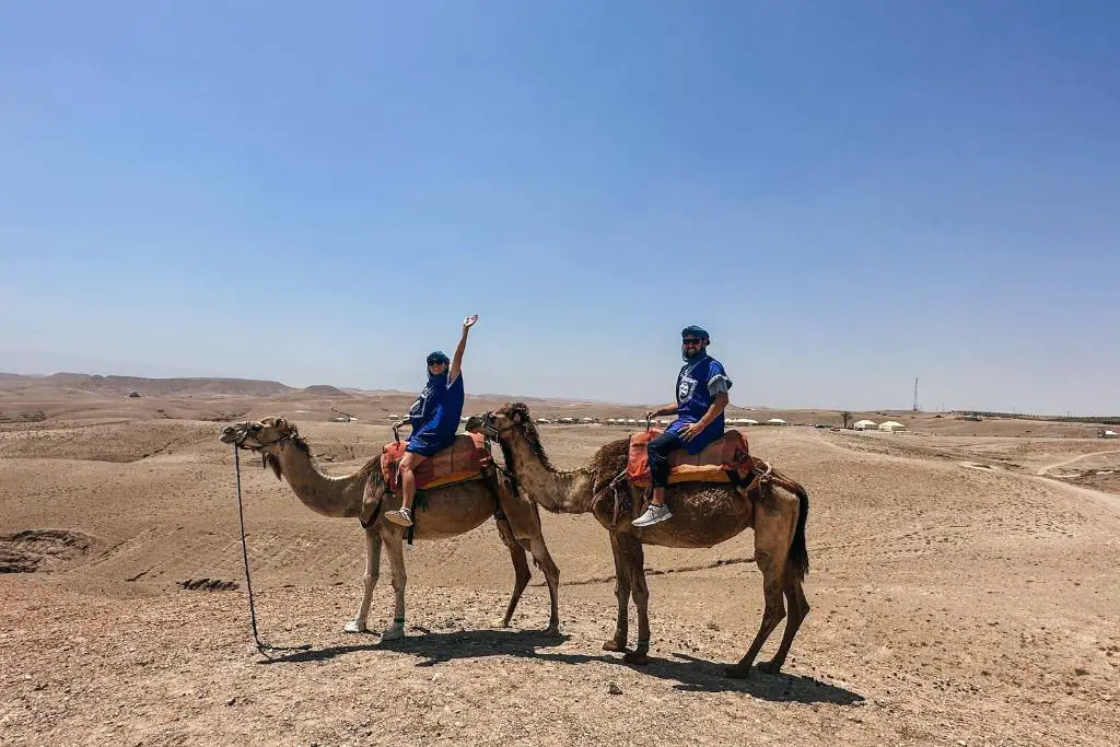 Camel ride Marrakesh itinerary