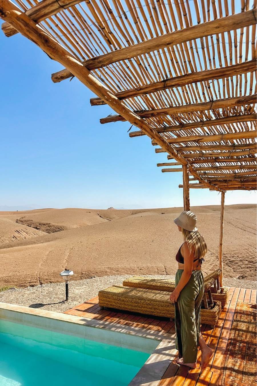 luxury glamping in Agafay desert